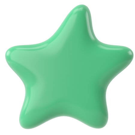 3D star. 3D illustration.の写真素材