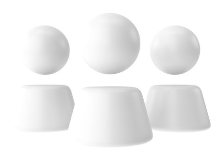 User icon. Account icon. 3D illustration.の写真素材