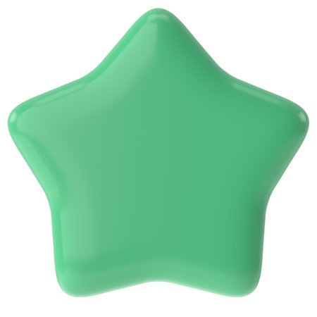 3D star. 3D illustration.の写真素材