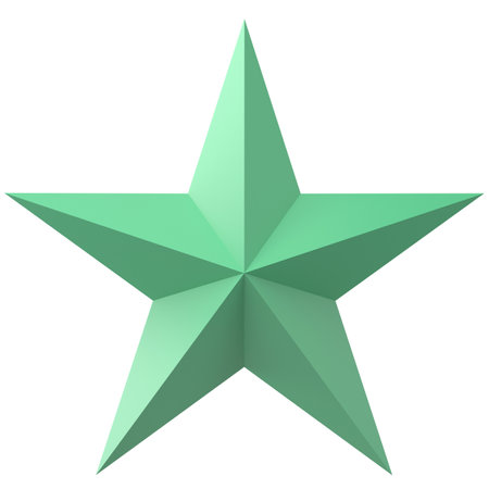 3D star. 3D illustration.の写真素材