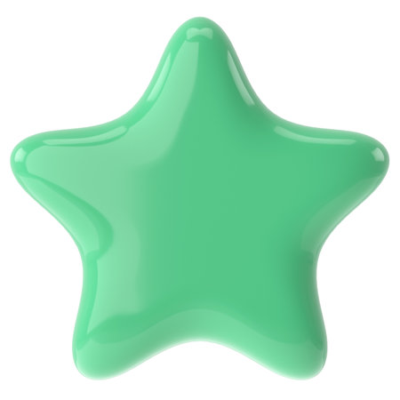 3D star. 3D illustration.の写真素材