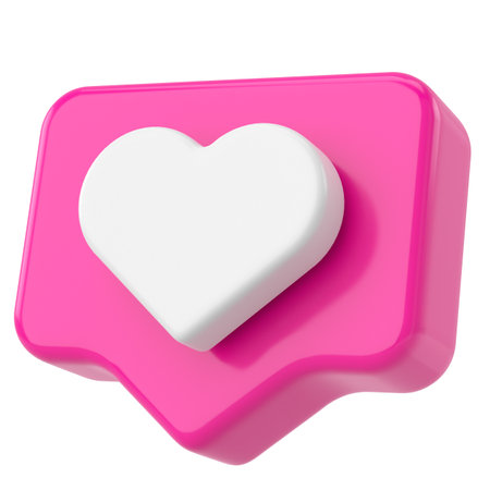 3D like icon. 3D illustration.の写真素材