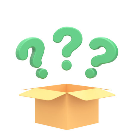 Mystery box. Lucky box. 3D illustration.の写真素材