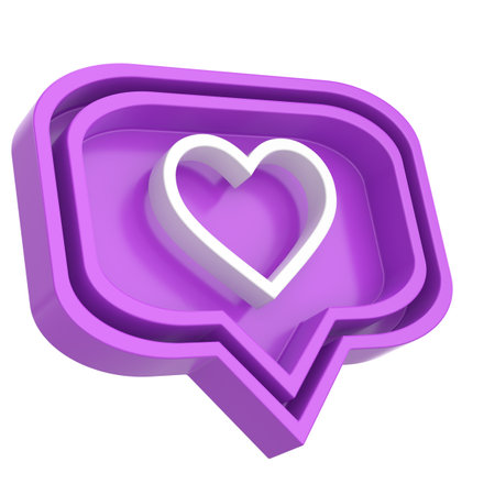 3D like icon. 3D icon. 3D illustration.の写真素材