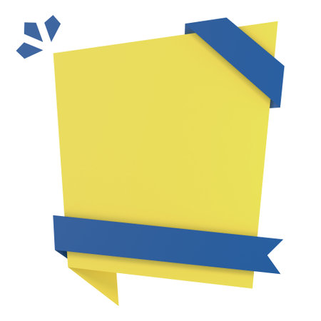 Sale banner decoration. Empty banner. 3D illustration.の写真素材