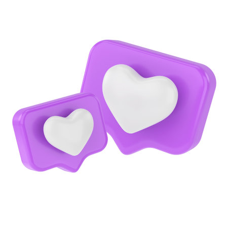 3D like icon. 3D icon. 3D illustration.の写真素材