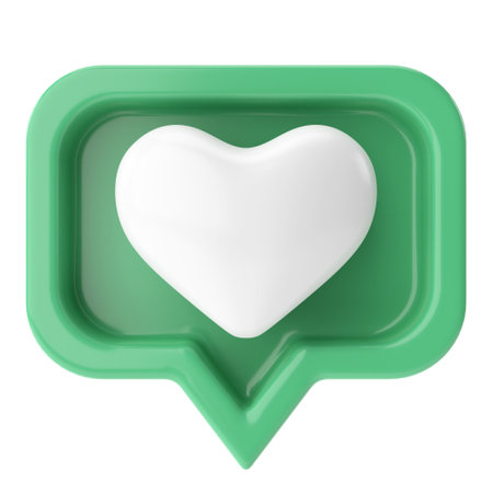 3D like icon. 3D icon. 3D illustration.の写真素材