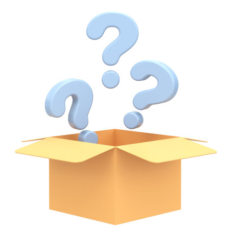 Mystery box. Lucky box. 3D illustration.の写真素材