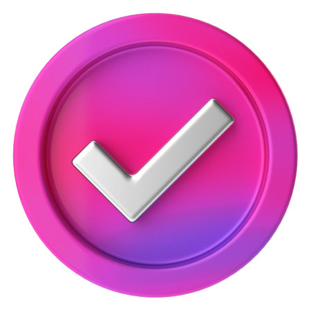 3D check box icon. 3D check list. 3D illustration.の写真素材