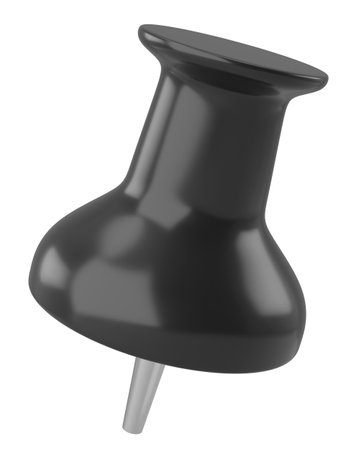 Push pin. Drawing pin. 3D pin. 3D illustration.の写真素材
