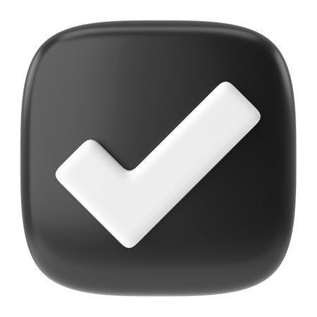 Checkbox. Check mark. 3D illustration.の写真素材