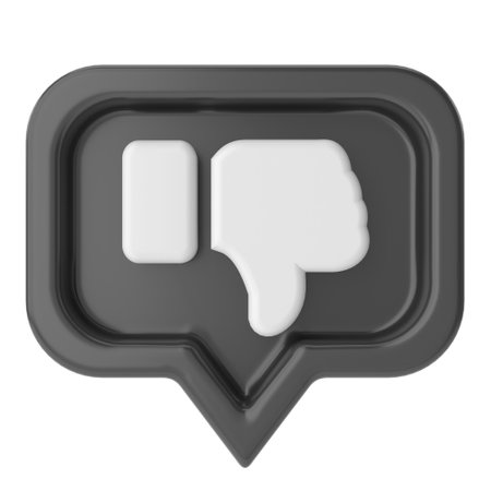 3D dislike icon. 3D illustration.の写真素材