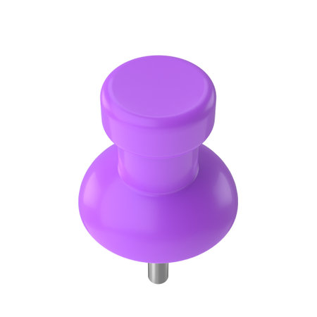Push pin. Drawing pin. 3D pin.の写真素材
