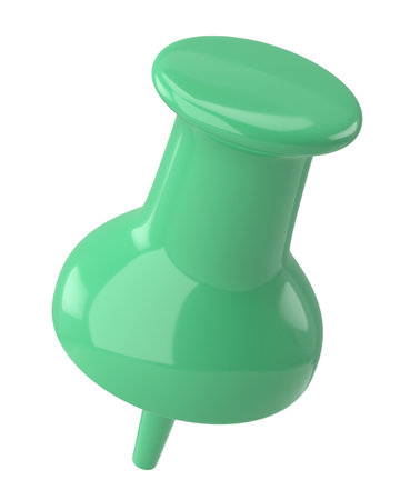 Push pin. Drawing pin. 3D pin. 3D illustration.の写真素材