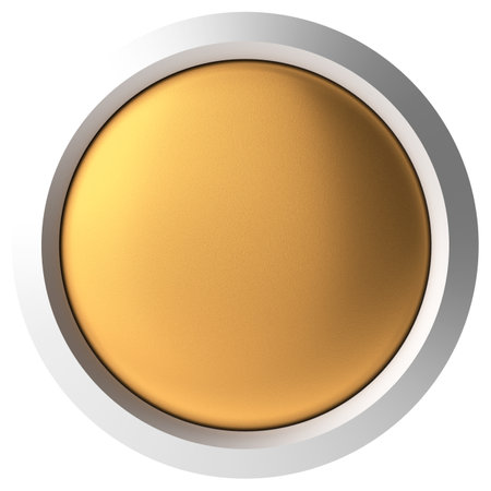 3D button. Empty button. 3D illustration.の写真素材