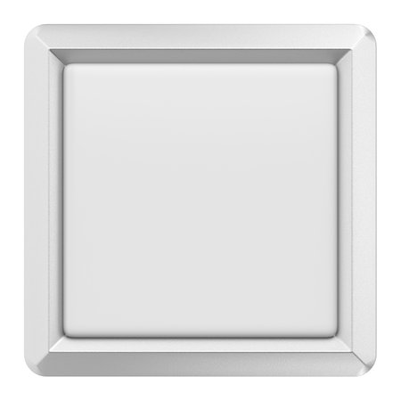 3D button. Empty button. 3D illustration.の写真素材