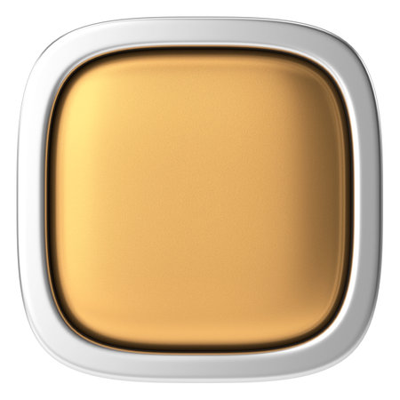 3D button. Empty button. 3D illustration.の写真素材