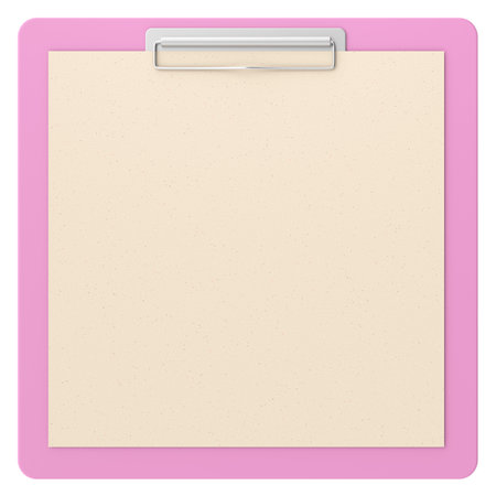 Clipboard with note paper. 3D illustration.の写真素材