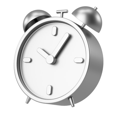 3D alarm clock. 3D illustration.の写真素材
