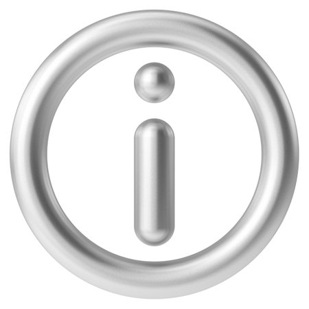 Information icon. 3D illustration.の写真素材