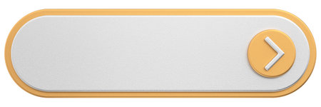 3D button. Empty button. 3D illustration.の写真素材