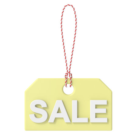 Sale tag. Sale label. 3D tag.の写真素材