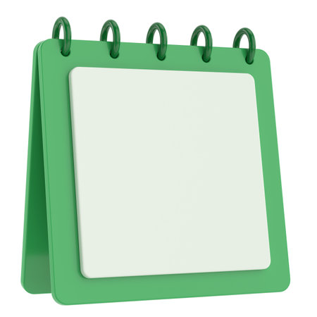 Empty calendar. 3D calendar. 3D illustration.の写真素材