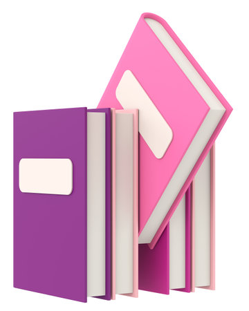 3D book. Notebook. 3D illustration.の写真素材