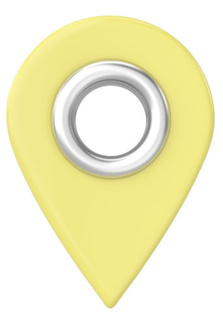 3D location sign. 3D icon. 3D illustration.の写真素材