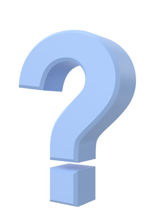 Question mark sign. 3D question mark.の写真素材
