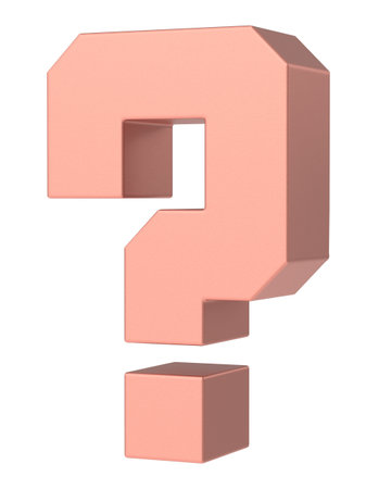 Question mark sign. 3D question mark.の写真素材