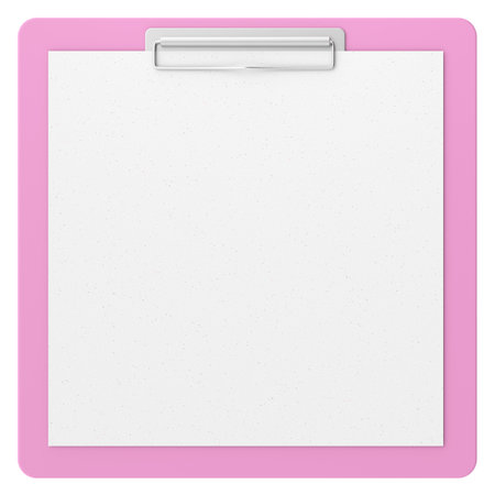 Clipboard with note paper. 3D illustration.の写真素材