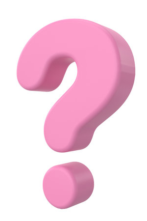 Question mark sign. 3D illustration.の写真素材