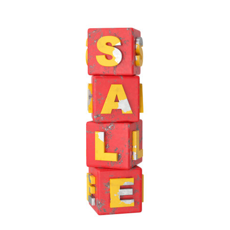 3D Sale box. Sale banner decoration.の写真素材