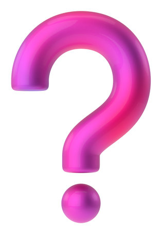 Question mark sign. 3D question mark.の写真素材