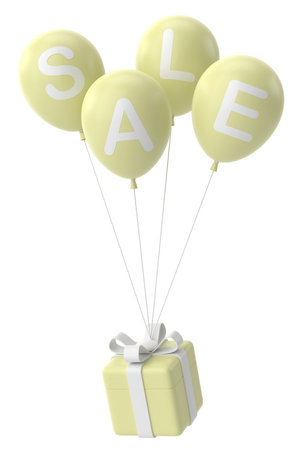 Sale banner decoration. 3D illustration.の写真素材