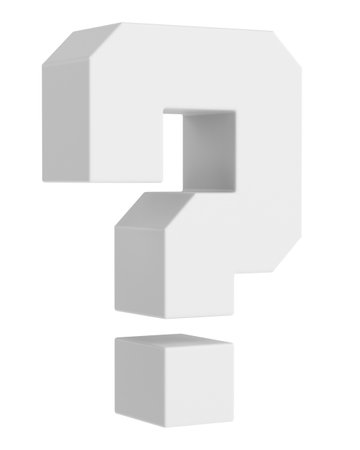Question mark sign. 3D question mark.の写真素材