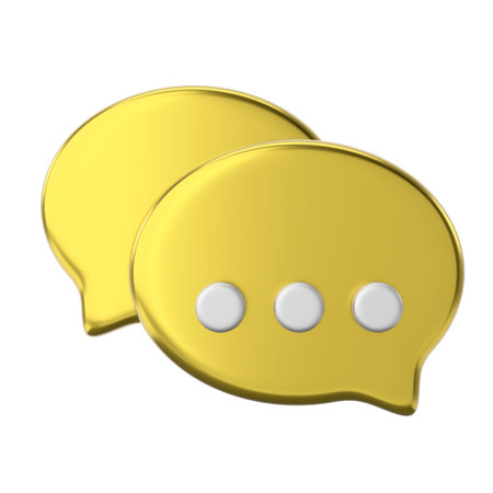 Live chat icon. 3D element.の写真素材