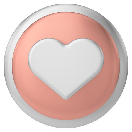 Like icon. like button. 3D illustration.の写真素材