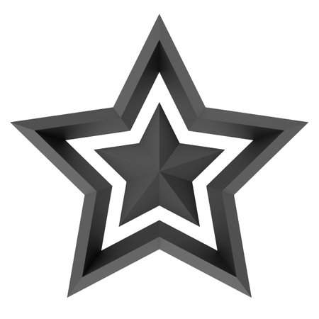 3D star. 3D illustration.の写真素材