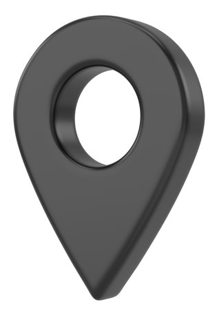 3D location sign. 3D icon. 3D illustration.の写真素材