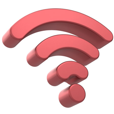 3D wifi icon. 3D illustration.の写真素材