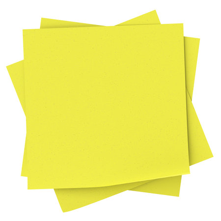 3D note paper. Sticky note. 3D illustration.の写真素材
