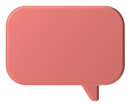 Speech bubble. Chat bubble. 3D illustration.の写真素材