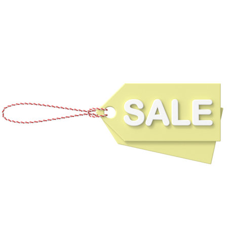 Sale tag. Sale label. 3D tag.の写真素材