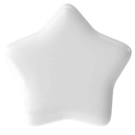 3D star. 3D illustration.の写真素材