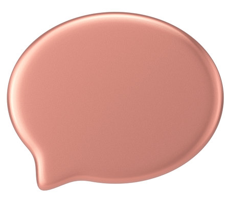 Speech bubble. Chat bubble. 3D illustration.の写真素材