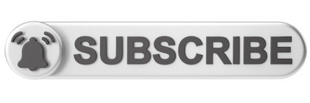 Subscribe icon. Subscribe button. 3D illustration.の写真素材