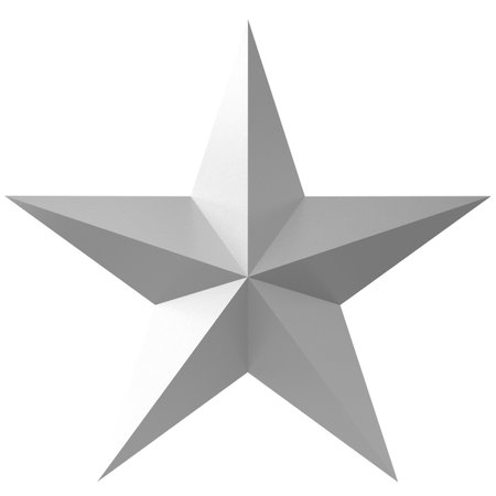 3D star. 3D illustration.の写真素材