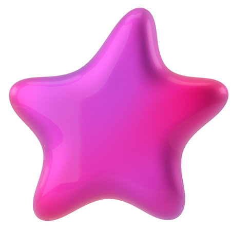 3D star. 3D illustration.の写真素材